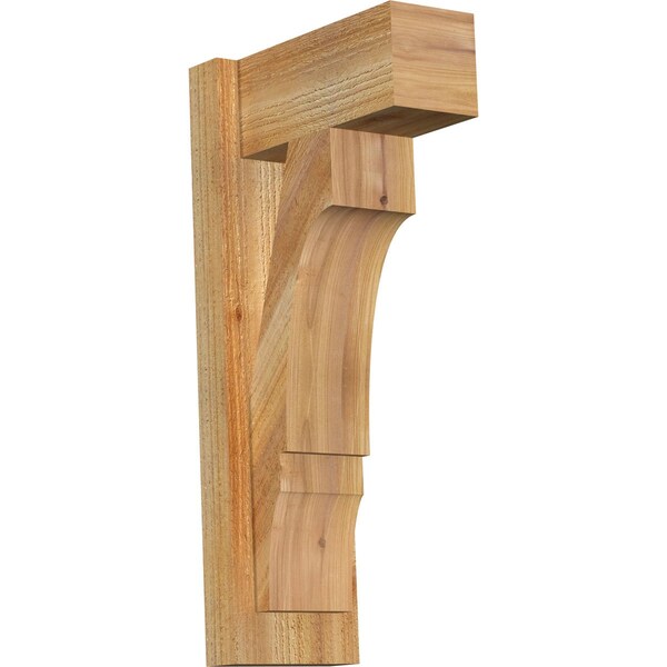 Ekena Millwork Balboa Block Rough Sawn Outlooker, Western Red Cedar, 6"W x 12"D x 24"H OUT06X12X24BOA05RWR - main